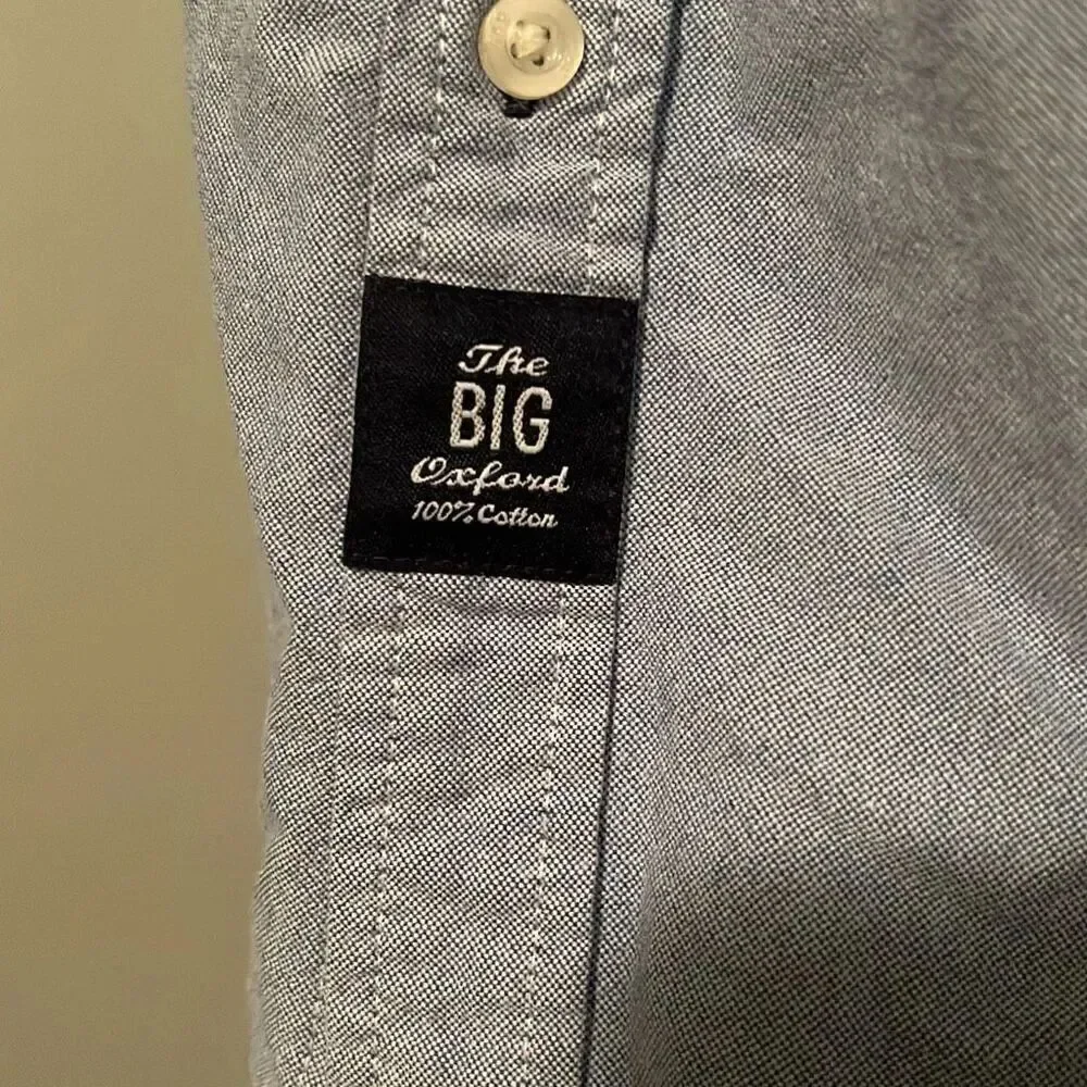 GAP Kid’s Blue Long Sleeve Authentic Oxford Button Down Shirt